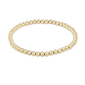 Enewton Classic Gold Beaded Bracelet 4mm - Extended size